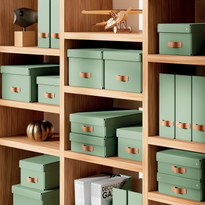 Set 2 bucati cutie de depozitare cu capac Leitz Puro, 8L, verde